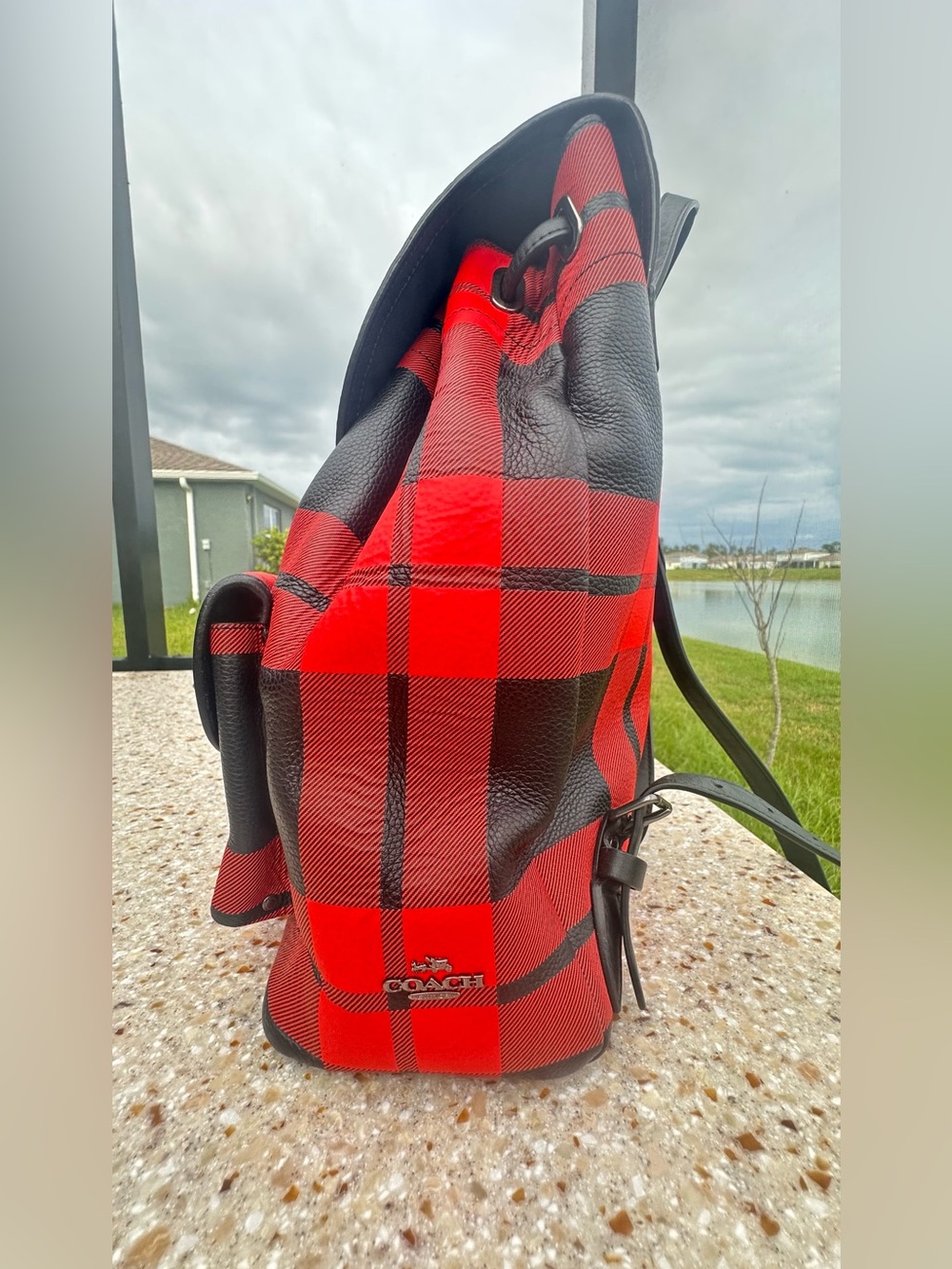 Coach Turnlock Tie Rucksack Backpack - Picture 4 of 16